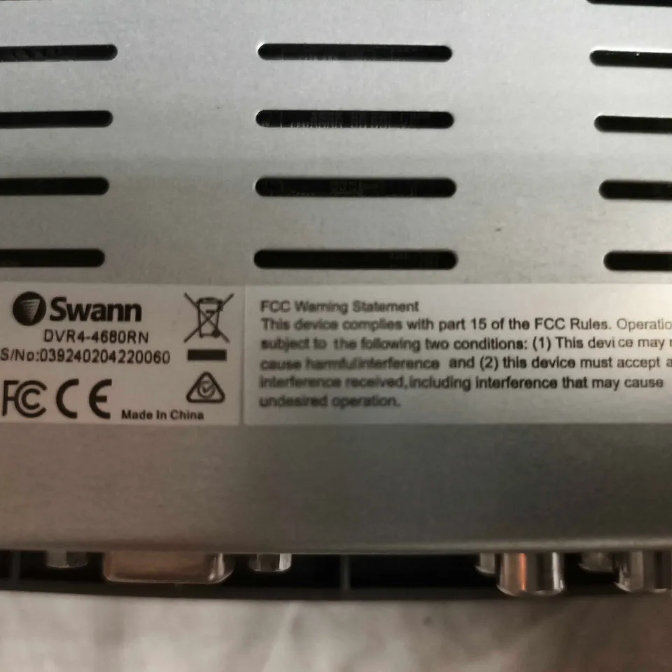 SWANN DVR4-4680RN HD DIGITAL VIDEO RECORDER