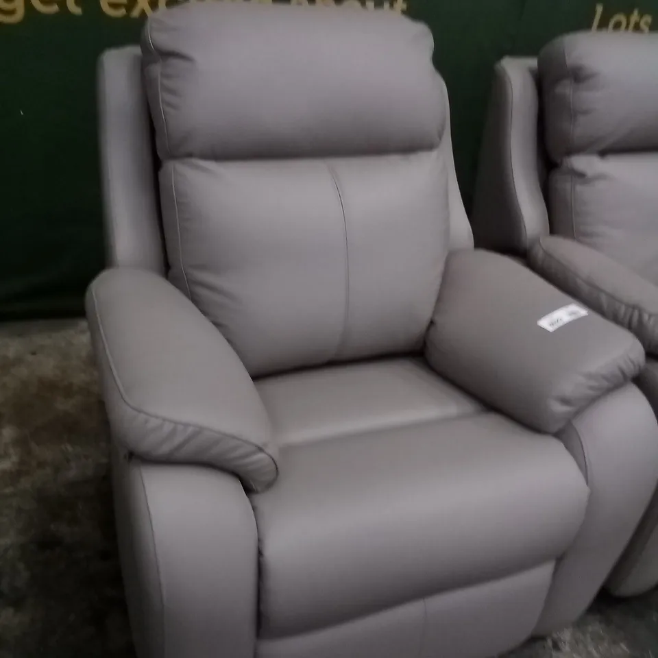 DESIGNER G PLAN MADE KINGSBURY OXFORD MUSHROOM TWO SEATER SOFA AND ELECTRIC RECLINING ARMCHAIR