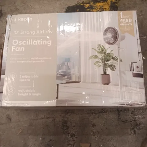 BOXED 10" STRONG AIRFLOW OSCILLATING FAN 