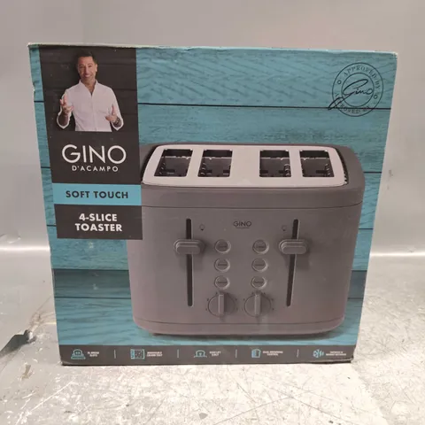 SEALED GINO D'ACAMPO 4-SLICE TOASTER
