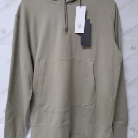 C.P COMPANY STRETCH HOODIE - KHAKI - XL