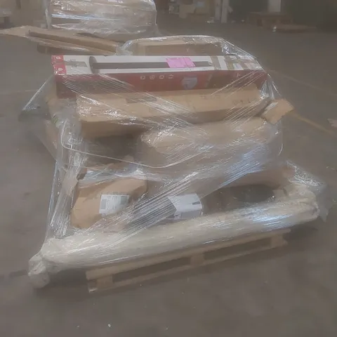 PALLET OF ASSORTED HOUSEHOLD GOODS AND INCOMPLETE FURNITURE PARTS
