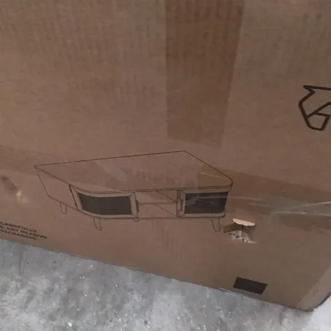BOXED BIRLEA BLACK TV UNIT (1 BOX)