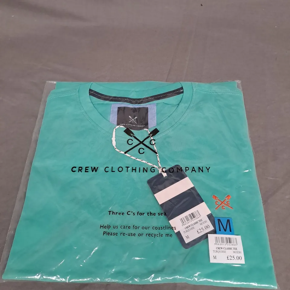 BAGGED CREW CLOTHING COMPANY CLASSIC CREW TEE SIZE M