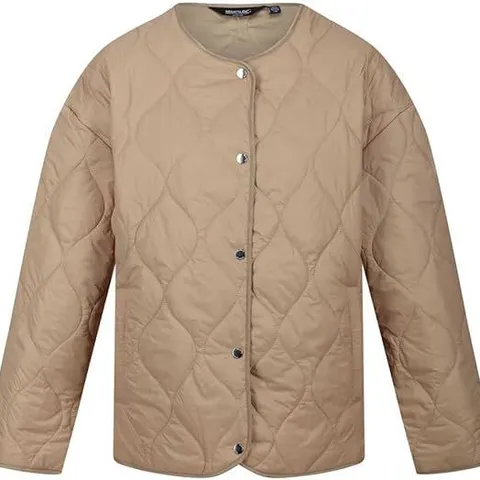 BRAND NEW REGATTA WOMENS HARLETTA PADDED JACKET IN BARLEYCORN - SIZE 20