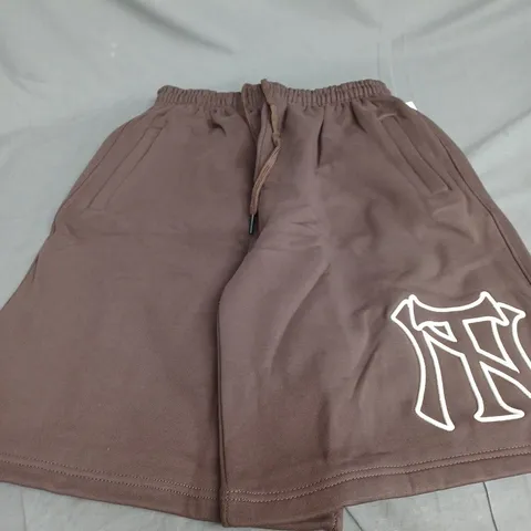 GARMS BROWN JOGGER SHORTS - LARGE