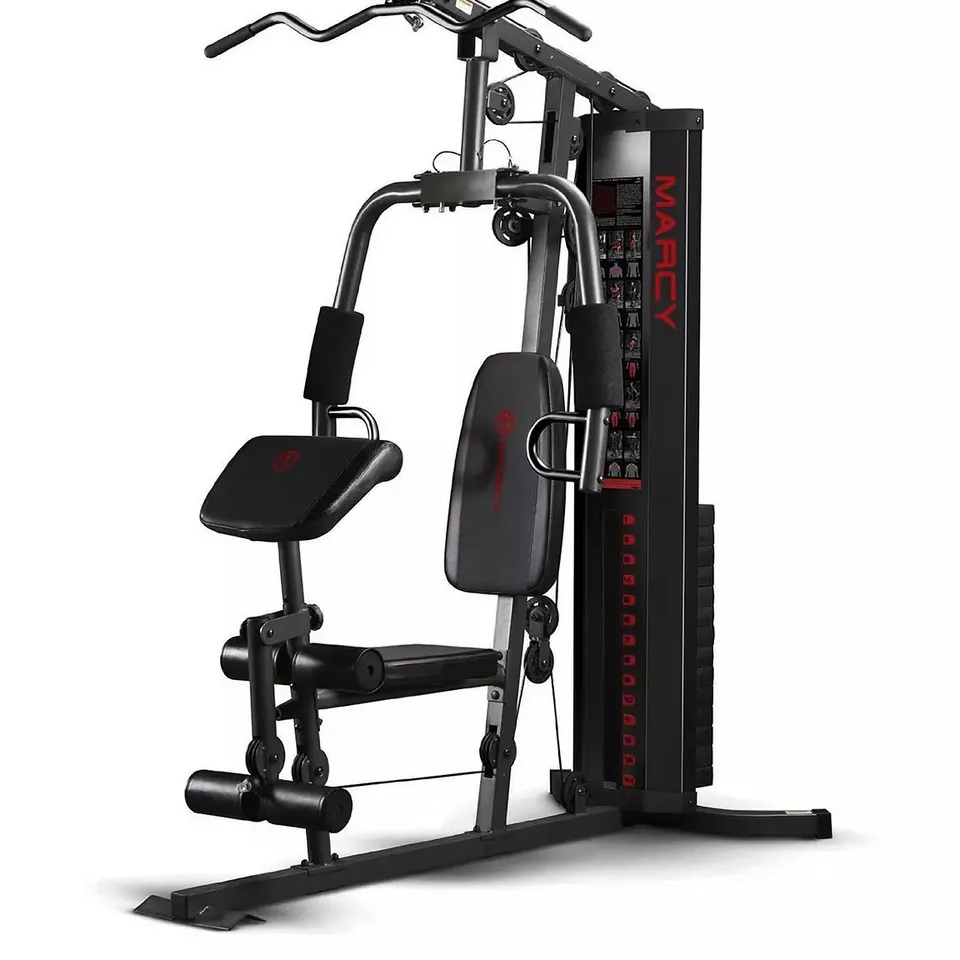 BOXED MARCY ECLIPSE HG3000 COMPACT HOME GYM WITH WEIGHT STACK, 68 KG (3 BOXES) RRP £489.99