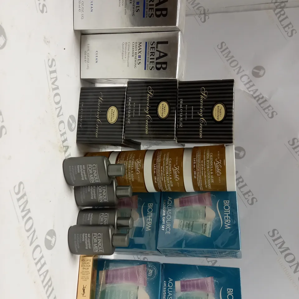 LOT OF APPROX 15 TO INCLUDE DAILY RENEWING CLEANSER , SHAVING CREAM , ETC