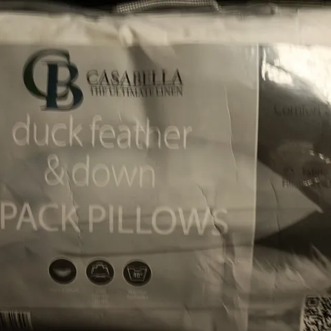 CASARELLA DUCK FEATHER & DOWN 2-PACK PILLOWS