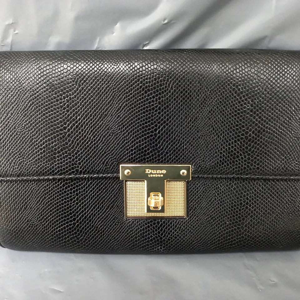 DUNE LONDON SCALE TEXTURE PURSE IN BLACK