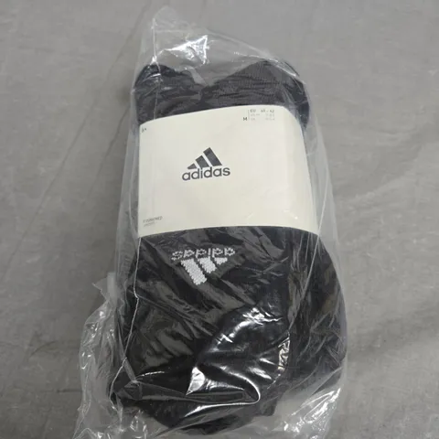 ADIDAS SPORTS CREW SOCK IN BLACK - X6 - SIZE 6.5-8