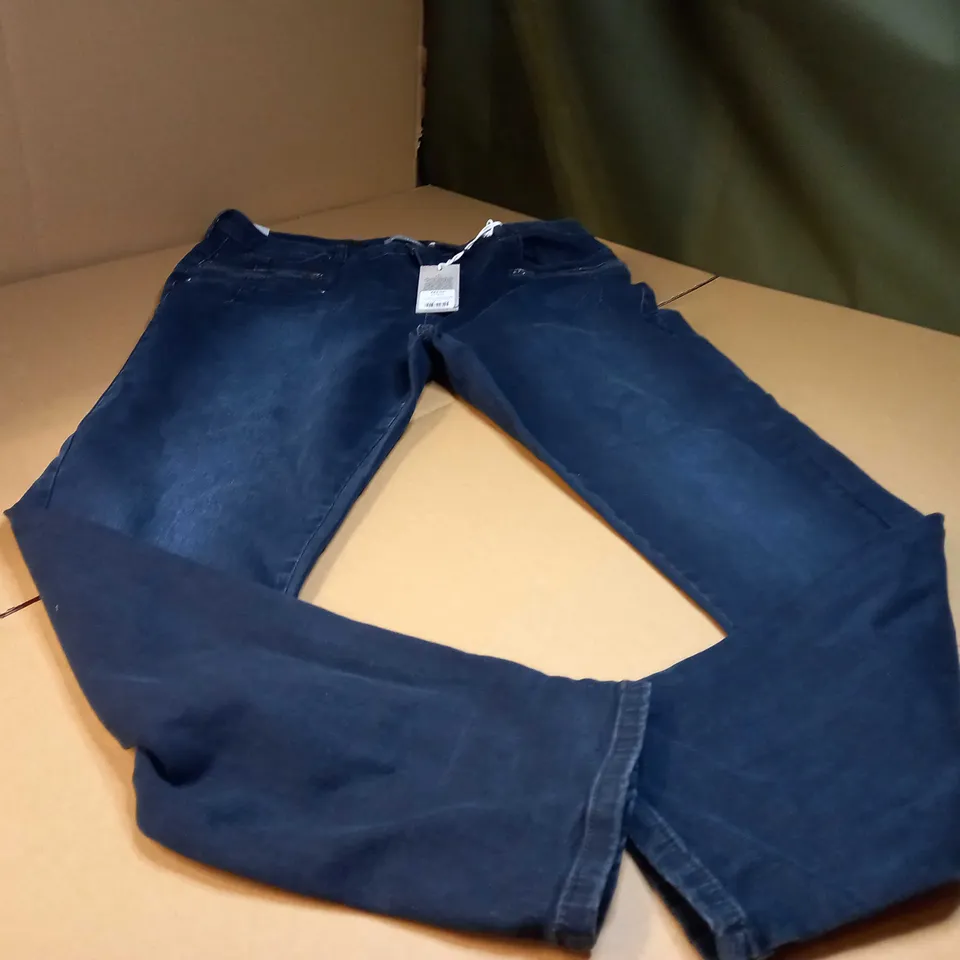 MINT VELVET DARK INDIGO BIKER JEANS - SIZE 18R