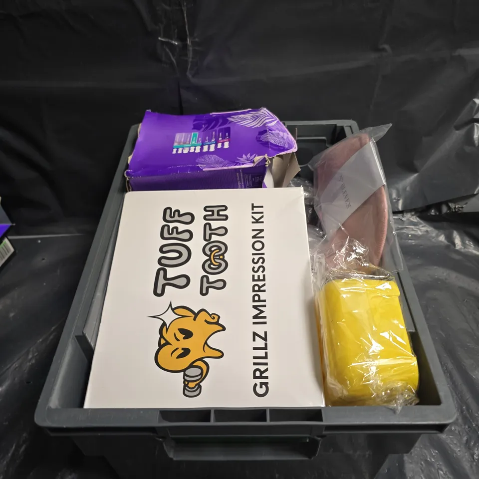 APPROXIMATELY 20 ASSORTED COSMETICS ITEMS TO INCLUDE TUFF IMPRESSION KIT , PERIOD PADS , ETC 