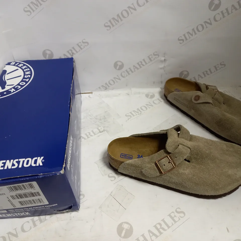 BIRKENSTOCK BOSTON BS TAUPE SIZE 36 