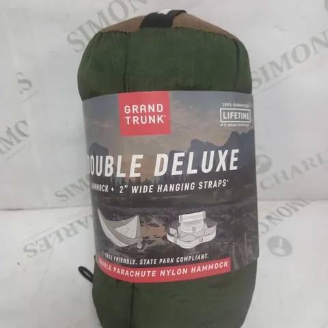 GRAND TRUNK DOUBLE DELUXE HAMMOCK WITH STRAPS