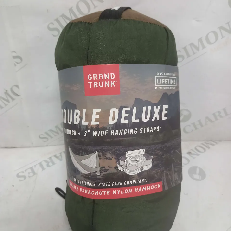 GRAND TRUNK DOUBLE DELUXE HAMMOCK WITH STRAPS