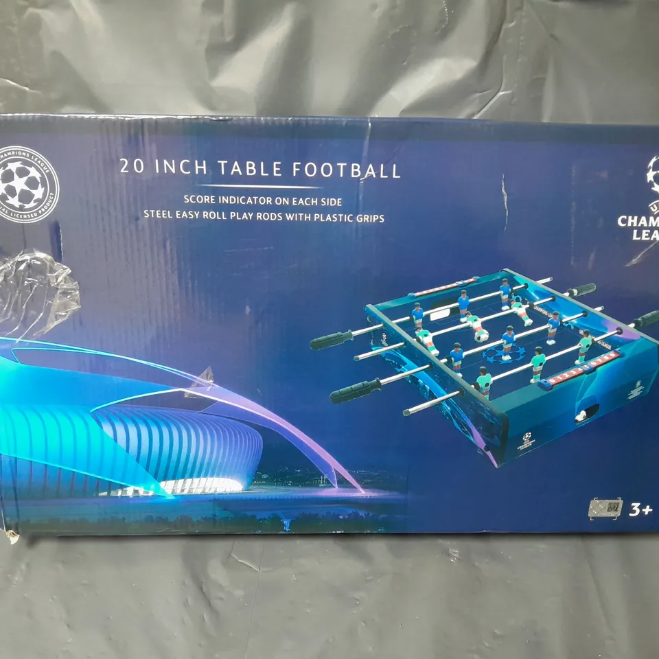 BOXED UEFA CHAMPIONS LEAGUE 20 INCH TABLE FOOTBALL 