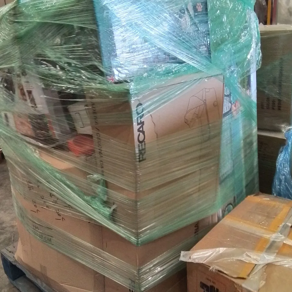 PALLET OF ASSORTED HOUSEHOLD GOODS AND PRODUCTS TO INCLUDE;AIR FRYER,SWIMMING POOL,BABY CARRIER,TRAINING CONES,VACUUM CLEANER 