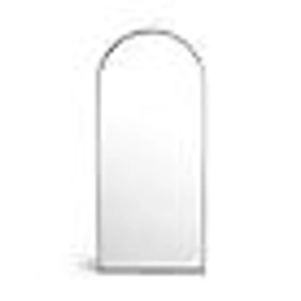 BOXED NEW YORK ARCHED FULL LENGTH LEANER MIRROR 180×80 - BLACK