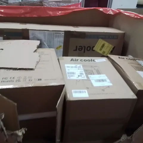 PALLET OF ASSORTED HOUSEHOLD GOODS AND PRODUCTS TO INCLUDE;AIR COOLER,TABLE,KIDS TOY