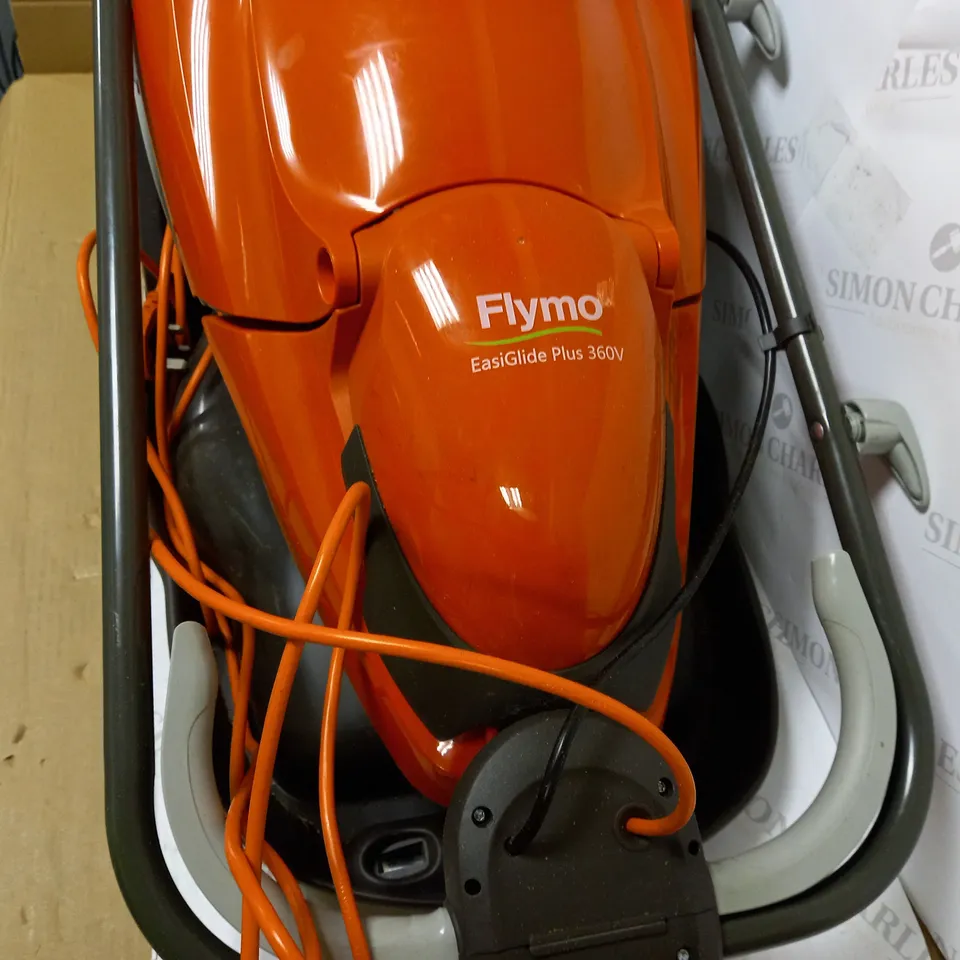 FLYMO EASIGLIDE PLUS 360V ELECTRIC HOVER COLLECT LAWNMOWER 