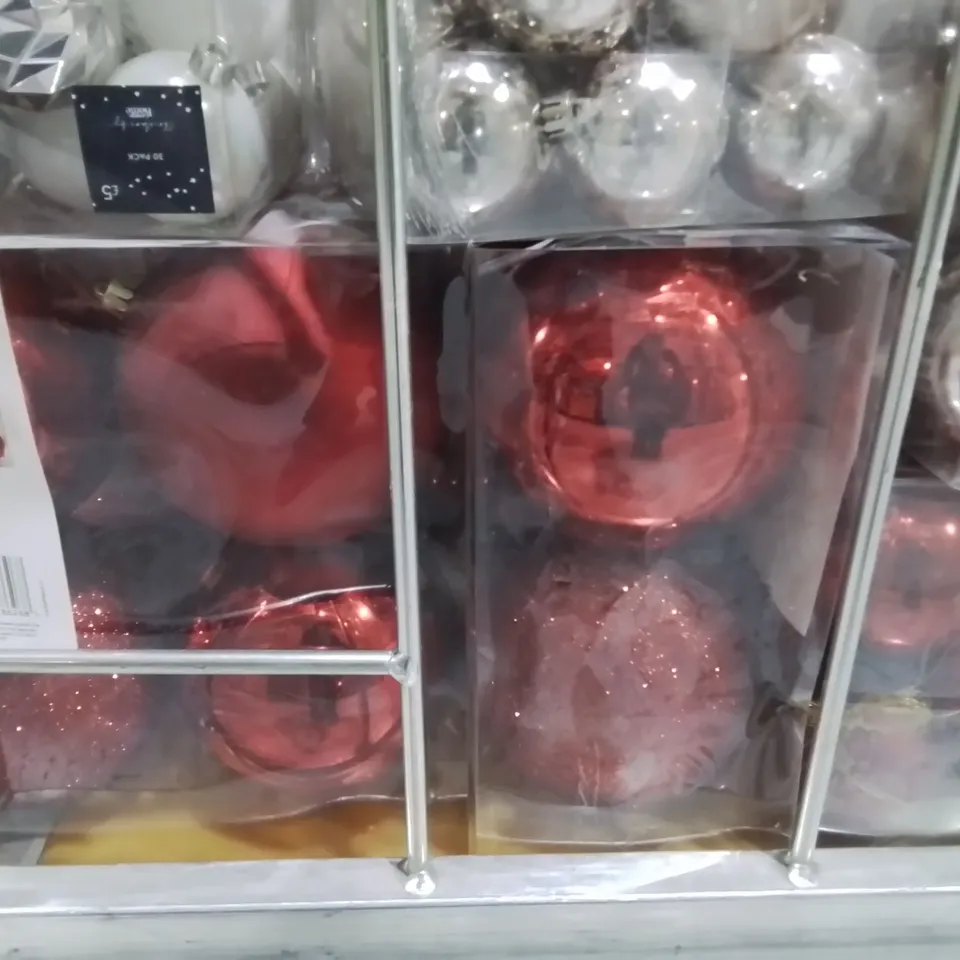 LOT OF 18 ASSORTED PACKS OF BAUBLES