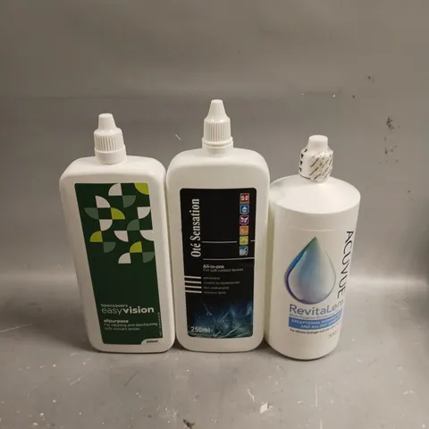 APPROXIMATELY 20 ASSORTED CONTACT LENS LIQUID SOLUTIONS - COLLECTION ONLY