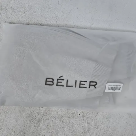 BAGGED BΓLIER GREY KNIT ZIP THROUGH CARDIGAN SIZE SMALL
