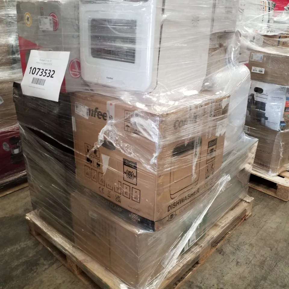 PALLET OF APPROXIMATELY 19 UNPROCESSED RAW RETURN HOUSEHOLD AND ELECTRICAL GOODS TO INCLUDE;