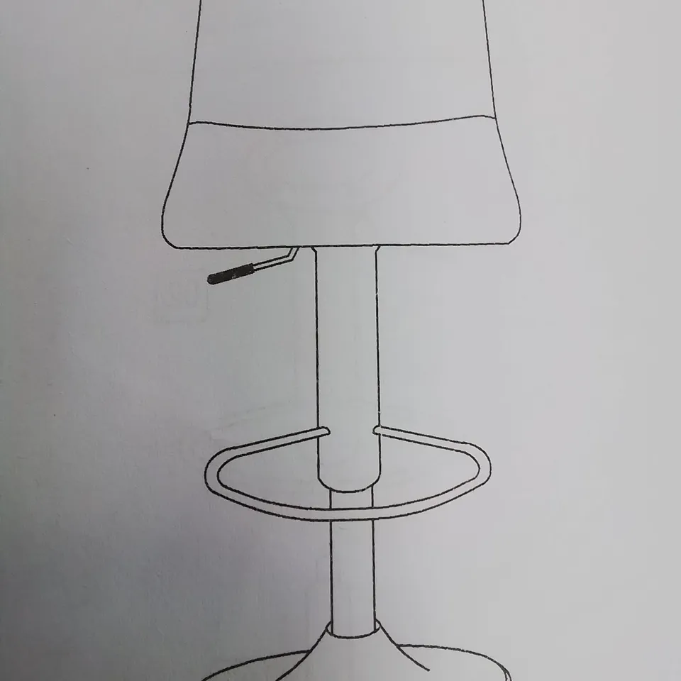 BOXED SET OF 2 FABRIC BARSTOOLS IN BROWN