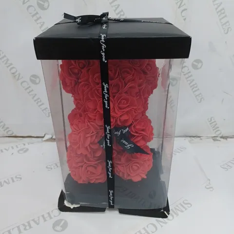 JUSTFOR YOU BOXED ROSE BEAR