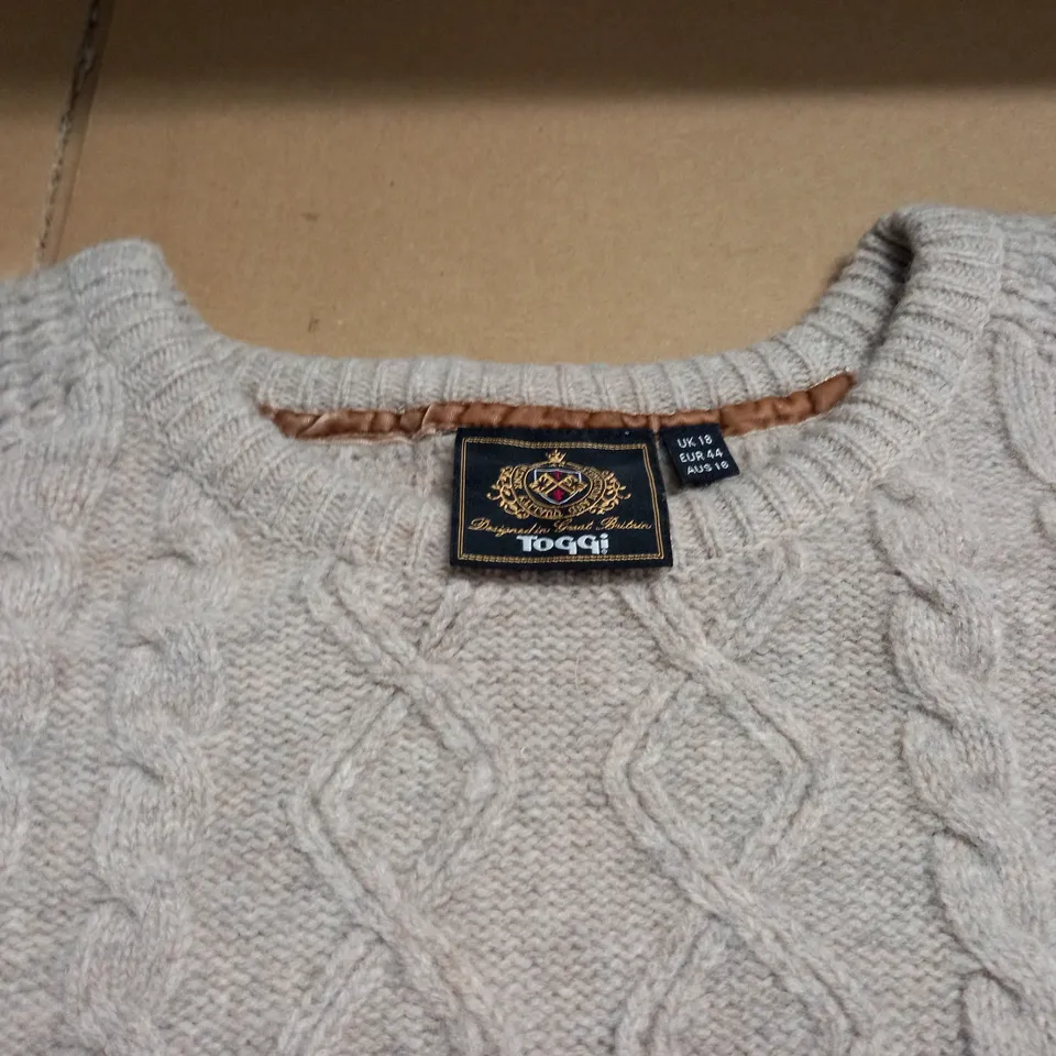 TOGGI KNITWEAR JUMPER - UK 18