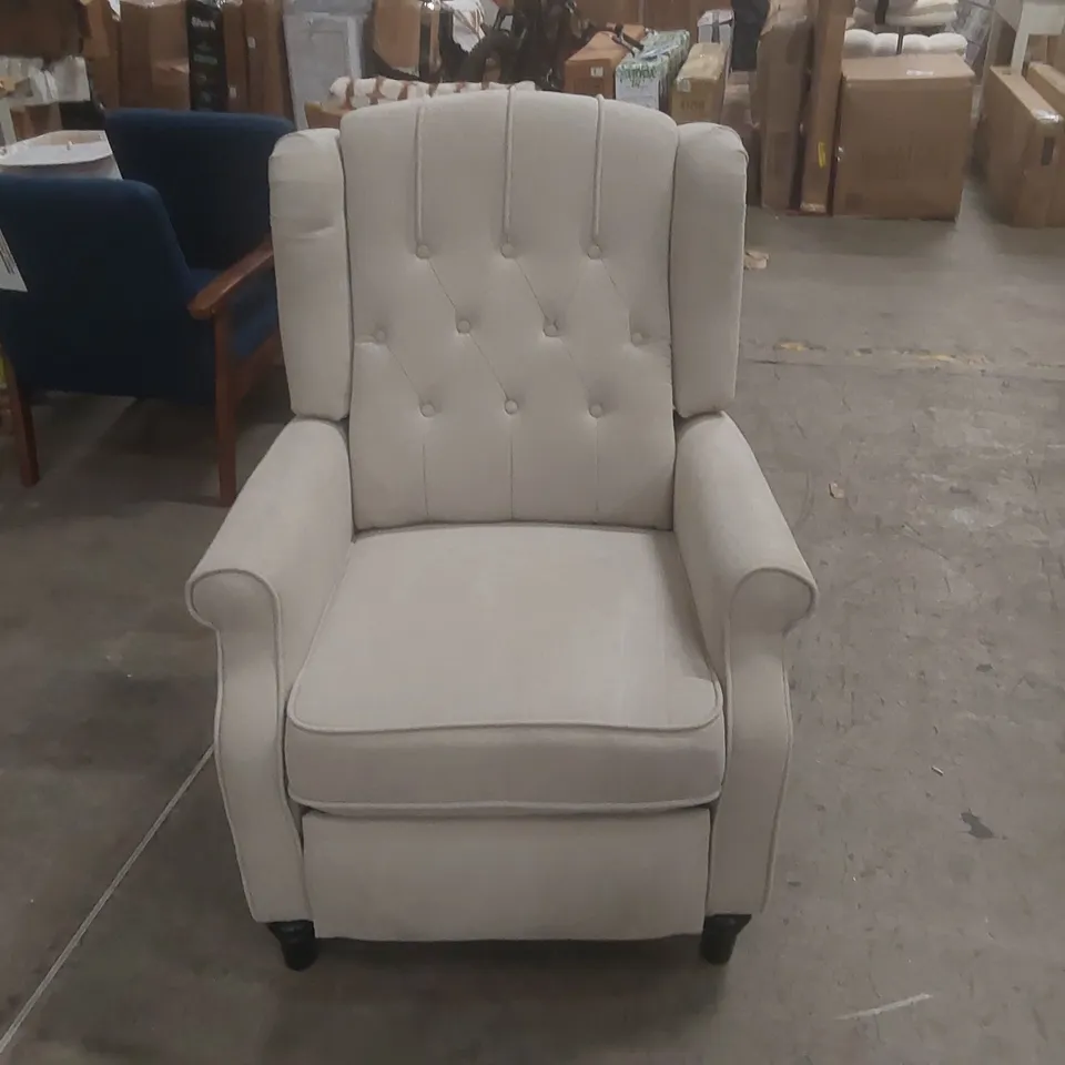 76CM WIDE CLASSIC PUSH BACK RECLINER WITH TUFTED BACK AND RIVETS