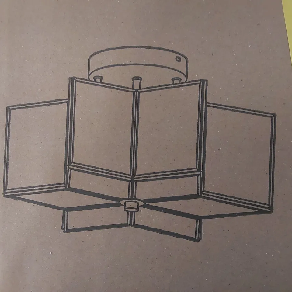 BRAND NEW BOXED GEOMETRIC LIGHT IN GOLD