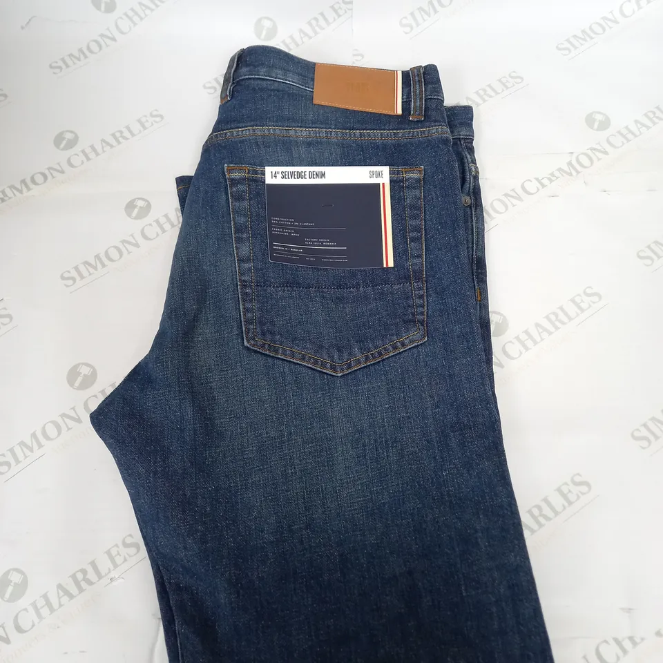 SPOKE SELVEDGE DENIM JEANS SIZE UNSPECIFIED
