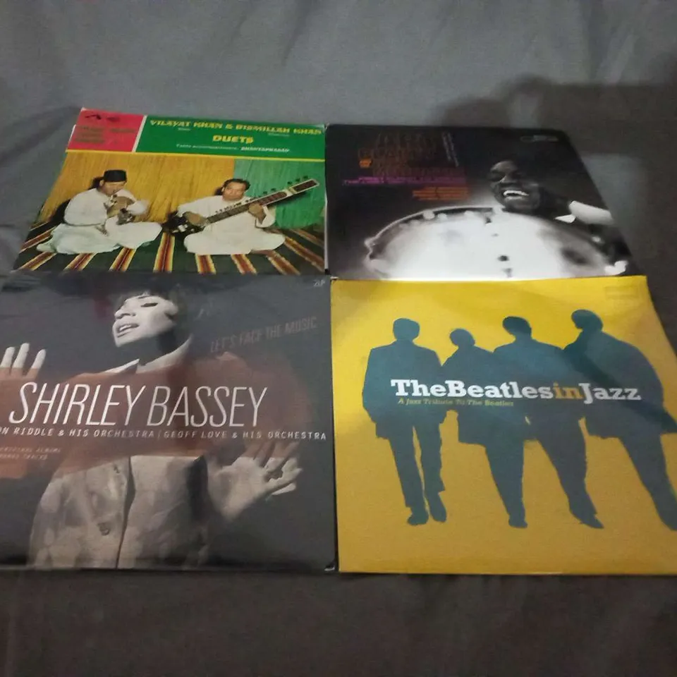 10 ASSORTED VINYL RECORDINGS TO INCLUDE; MICHAEL JACKSON AND THE BEATLES IN JAZZ