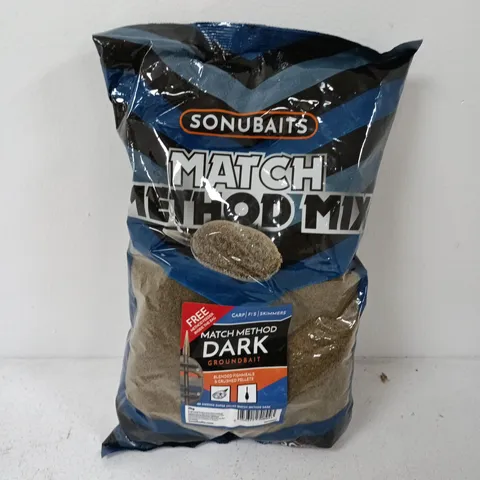 SONUBAITS MATCH METHOD MIX DARK 2KG GROUNDBAIT
