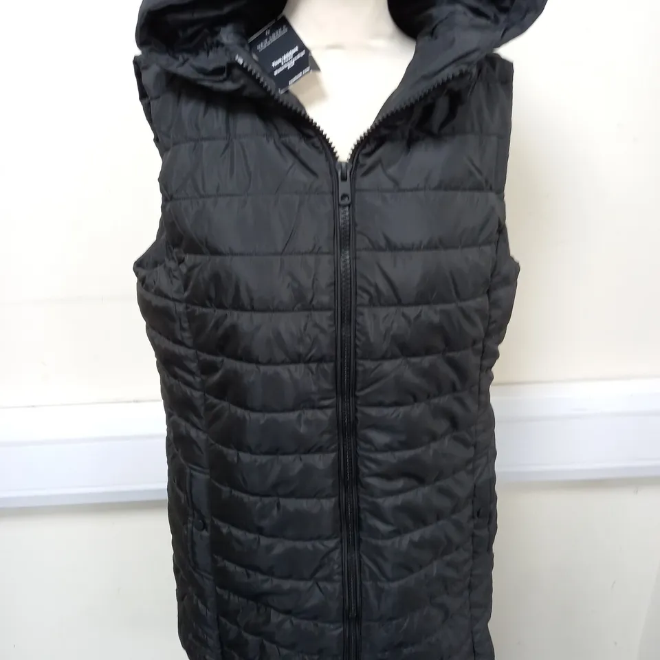 NEW LOOK LONGLINE HOODED GILET - UK 12