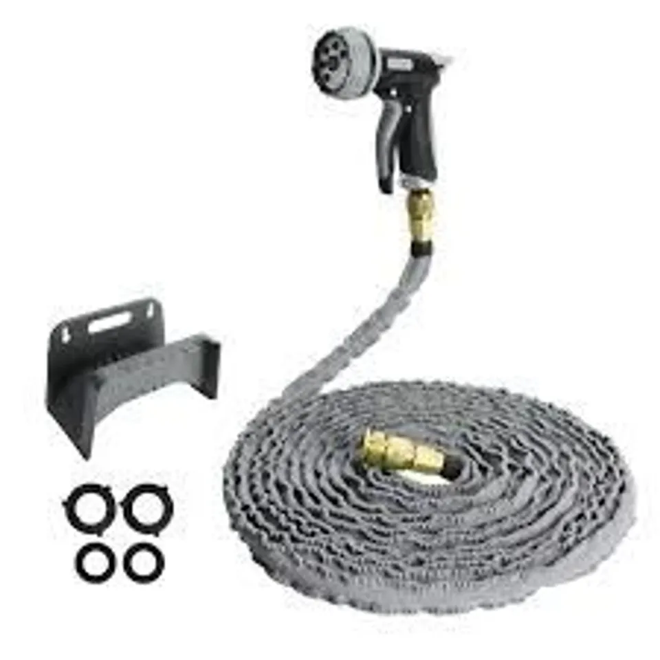 GRUMPY GARDENER REINFORCED EXPANDABLE HOSE WITH ACCESSORIES 