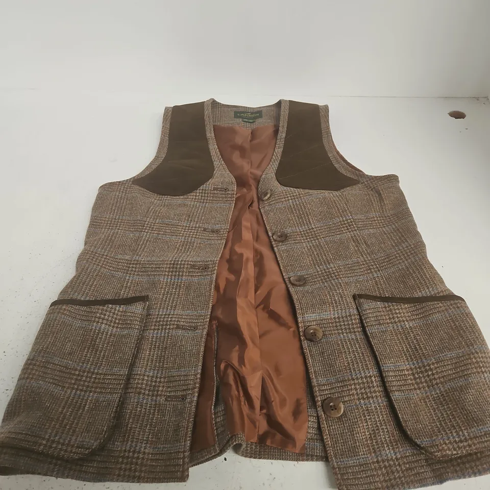 LAKSEN SPORTING TWEED VEST – XS