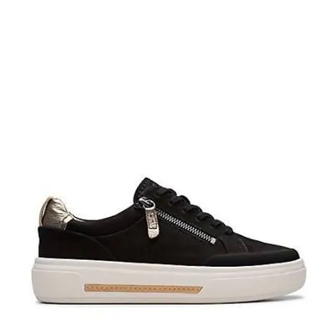 BOXED CLARKS HOLLYHOCK ZIP TRAINERS SIZE 6
