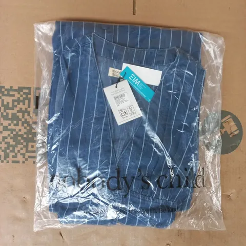 BAGGED NOBODY'S CHILD PETITE DENIM STARLIGHT MIDI DRESS IN UK 10