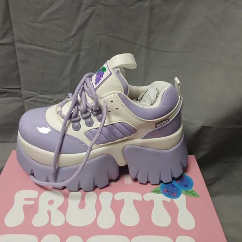 KOI FRUTTI TUTTI  GRAPE JELLY TRAINERS - PURPLE, KIDS' UK SIZE 3