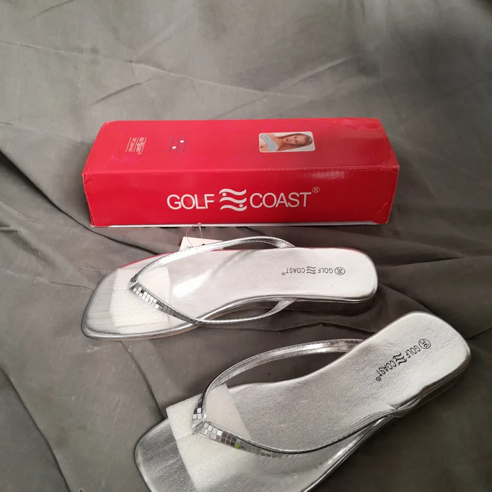 PALLET OF GOLF COAST SANDALS IN VARIOUS COLOURS AND SIZES