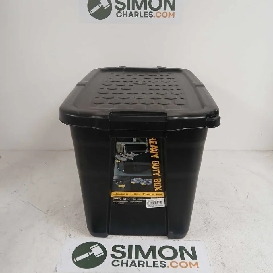 60L HEAVY DUTY BOX IN BLACK