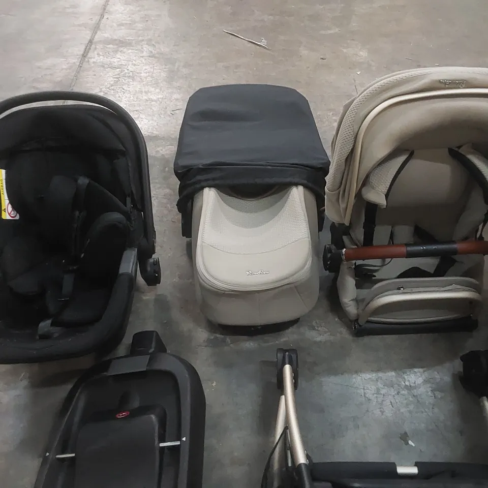 SILVER CROSS STROLLER - INCLUDES STROLLER, CARRYCOT, CAR SEAT AND BASE 