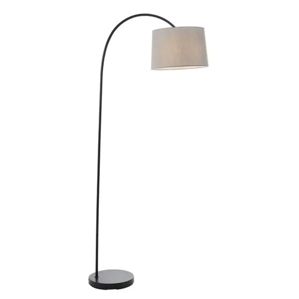 ENDON LIGHTING 78163 CARLSON BLACK/GREY 1635MM FLOOR LAMP W/SWITCH
