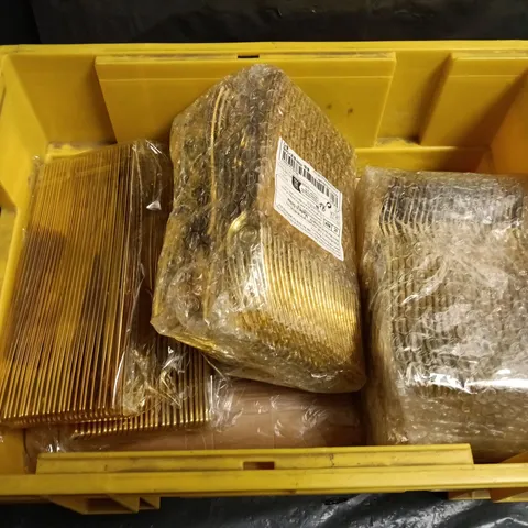 TOTE OF PLASTIC KNIFE, FORKS AND SPOONS 