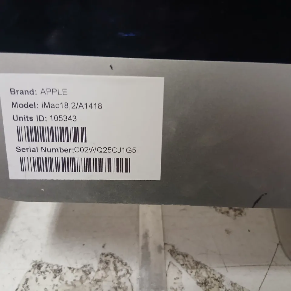 APPLE IMAC 27-INCH RETINA 5K (IMAC18,2 / A1418)
