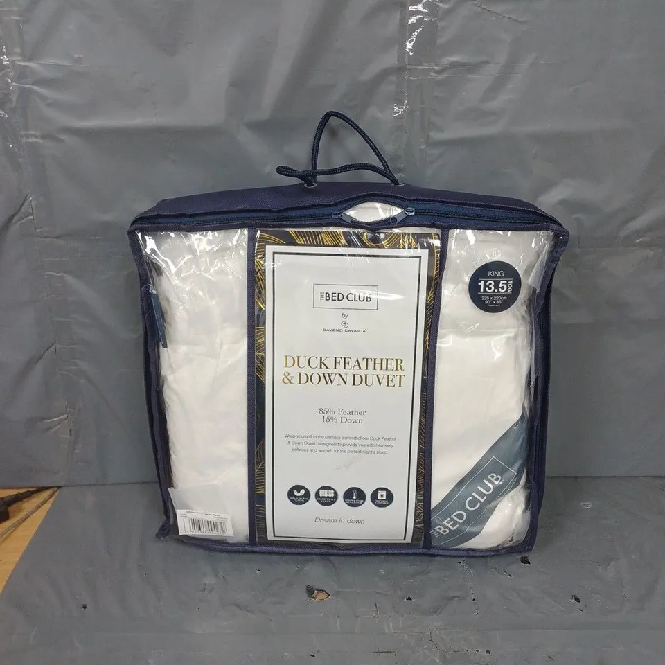 THE BED CLUB BY GAVENO CAVAILIA DUCK FEATHER & DOWN DUVET - KING 13.5 TOG